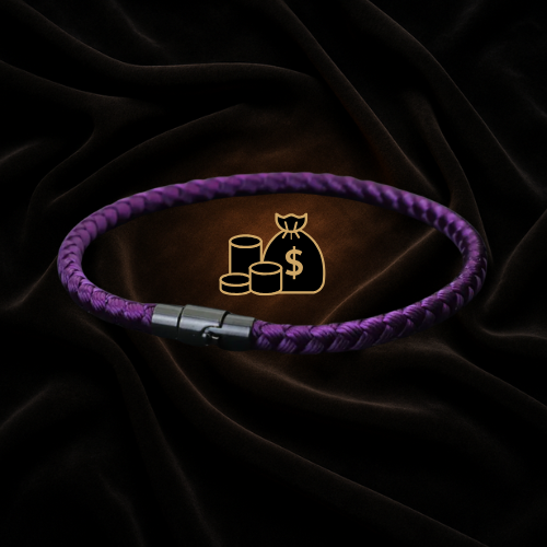 Lila Schutzarmband – Geld & Erfolg