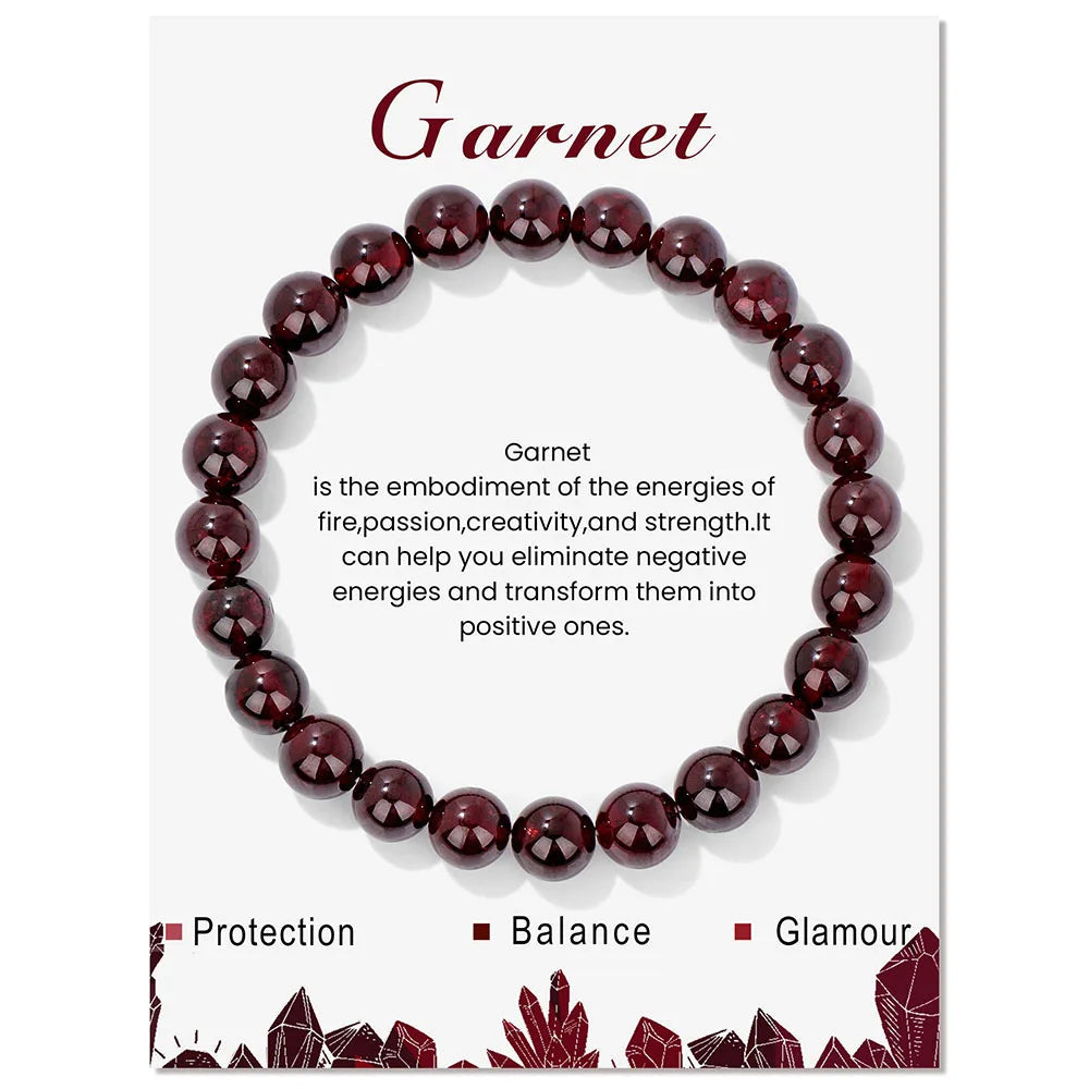 Armband Granat – Kraft & Kreativität