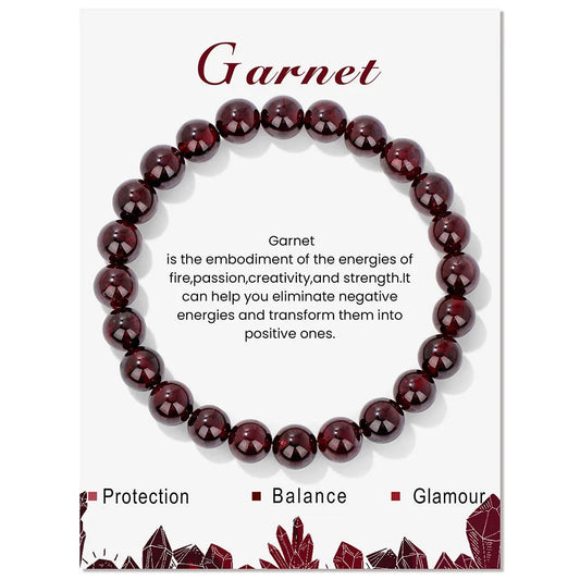 Armband Granat – Kraft & Kreativität
