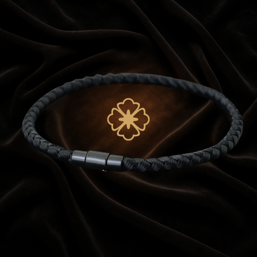 Schwarzes Schutzarmband – Universeller Begleiter