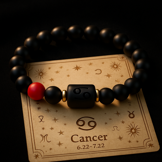 Armband Krebs – Schwarze Sanftheit