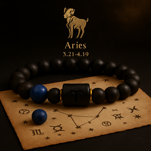 Armband Widder – Schwarze Kraft