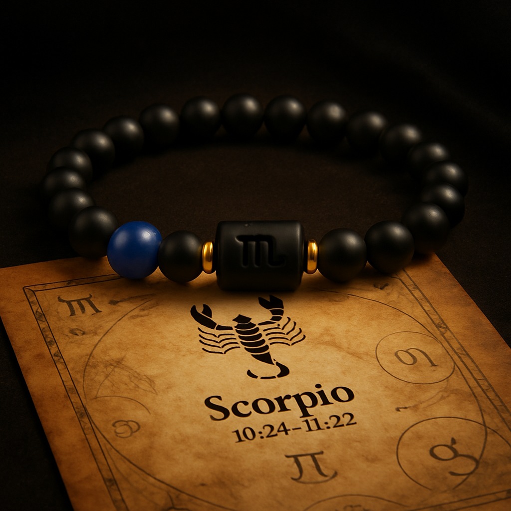 Armband Skorpion – Schwarze Tiefe