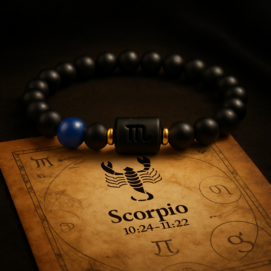 Armband Skorpion – Schwarze Tiefe